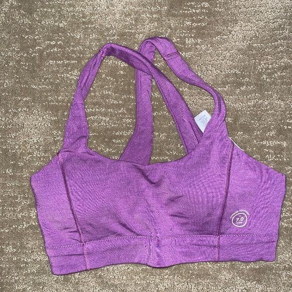 Allbirds Purple Sports Bra Racerback Medium Support - Picture 1 of 4